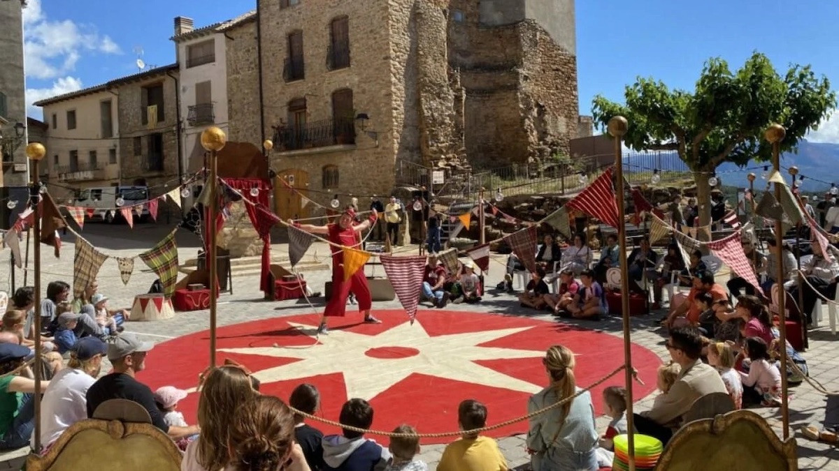 Imatge d'un espectacle de l'edició de l'any passat de la Fira del Circ de Talarn