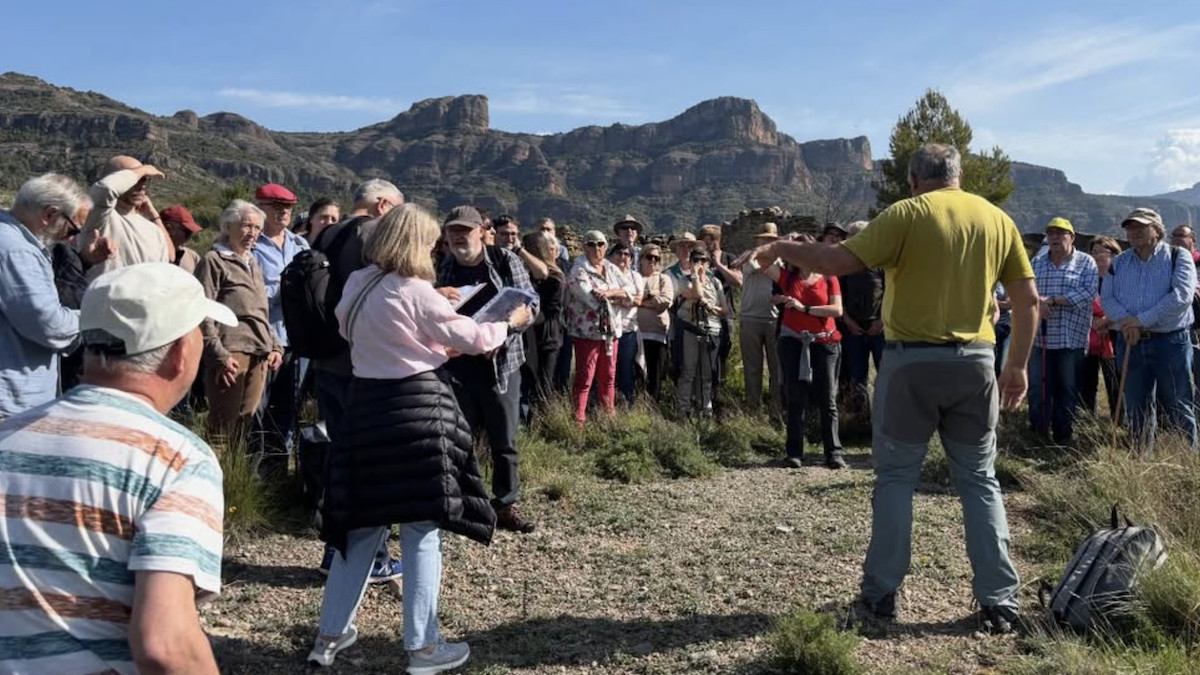 Imatge d'una visita recent a les mines de Sossís