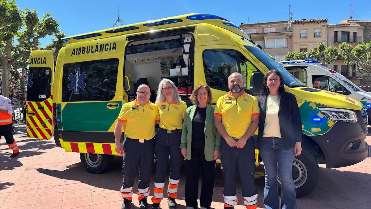 Presentació de les noves ambulàncies del SEM, aquest dimarts a Tremp