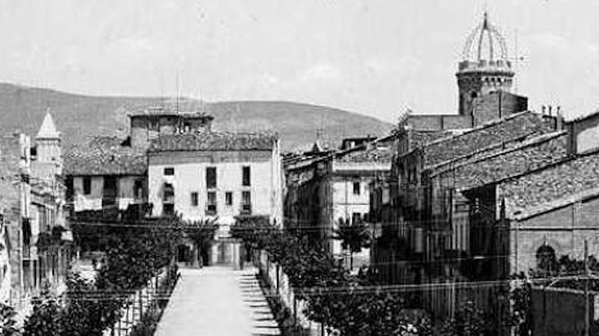 Imatge d'arxiu de la ciutat de Tremp d'inicis del segle XX