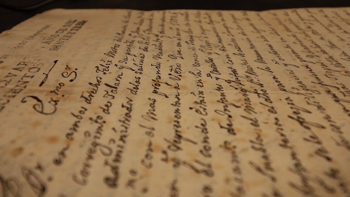 Detall d'un dels documents del fons Motes que ha ingressat a l'arxiu