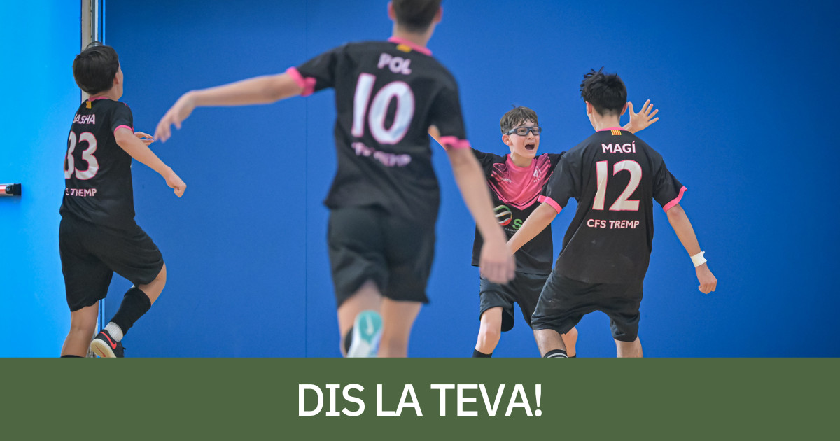 Jugadors del CFS Tremp celebrant un gol a la final contra l'Alcanar
