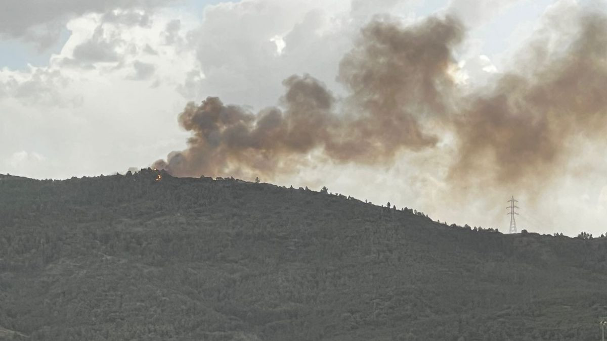 L'incendi de Talarn, vist des de Tremp