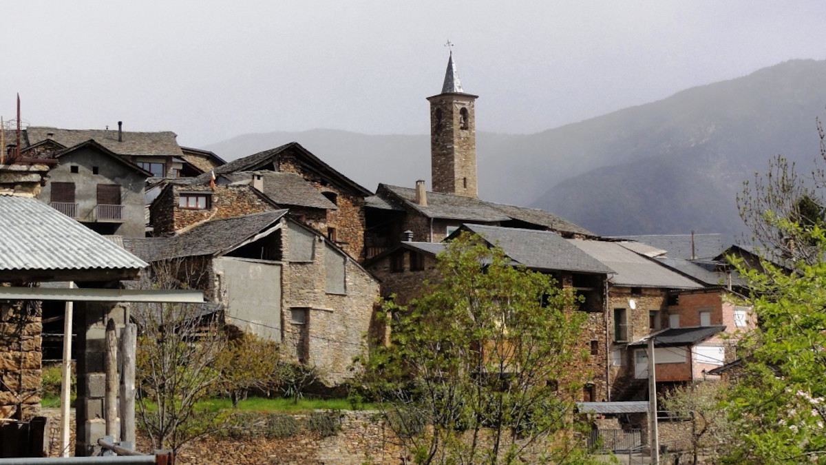 Imatge del poble de Sorre, al Pallars Sobirà