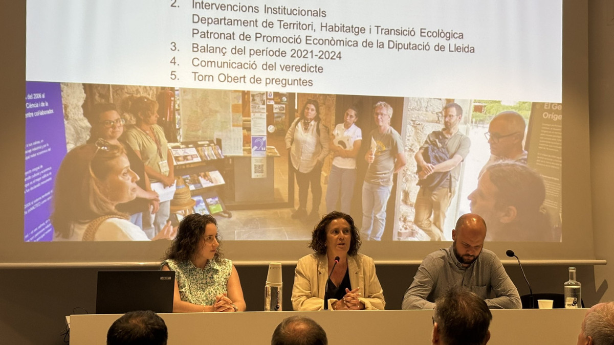 L'acte de la revalidació del Geoparc Orígens