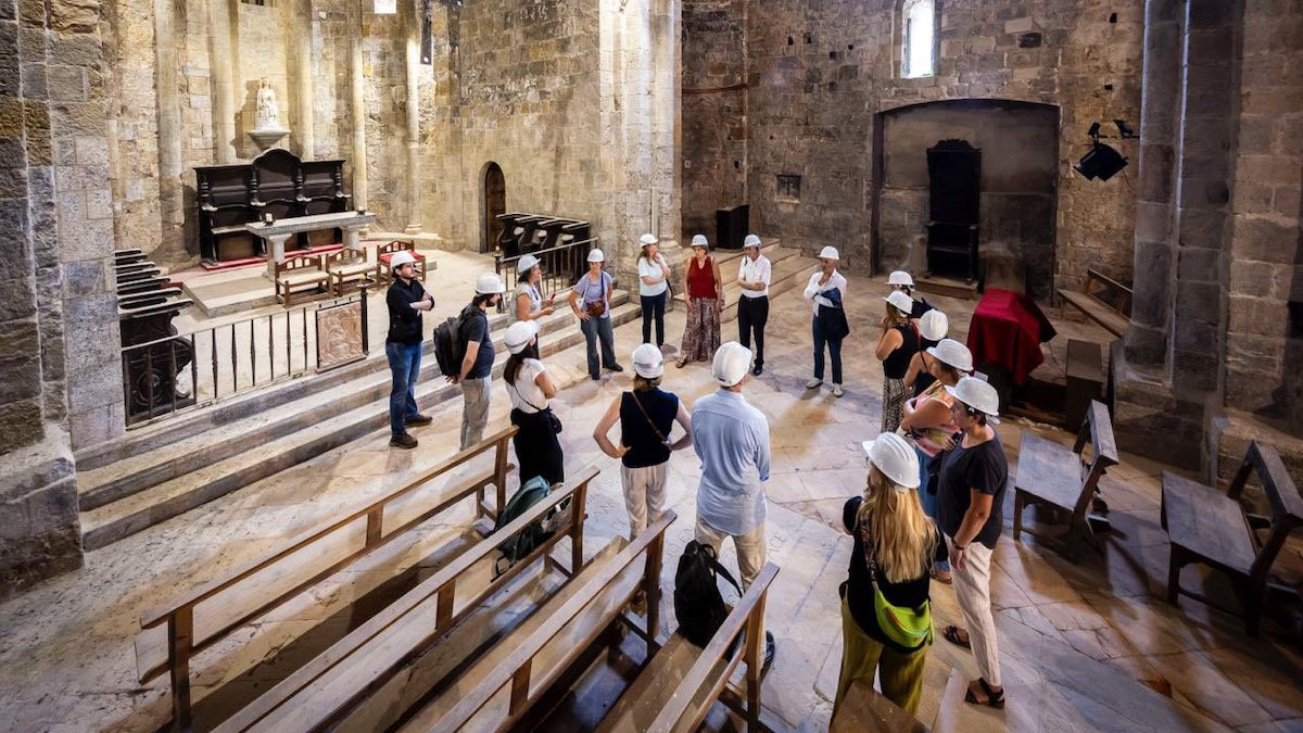 El pla d'actuacions s'ha presentat aquest dijous al mateix monestir