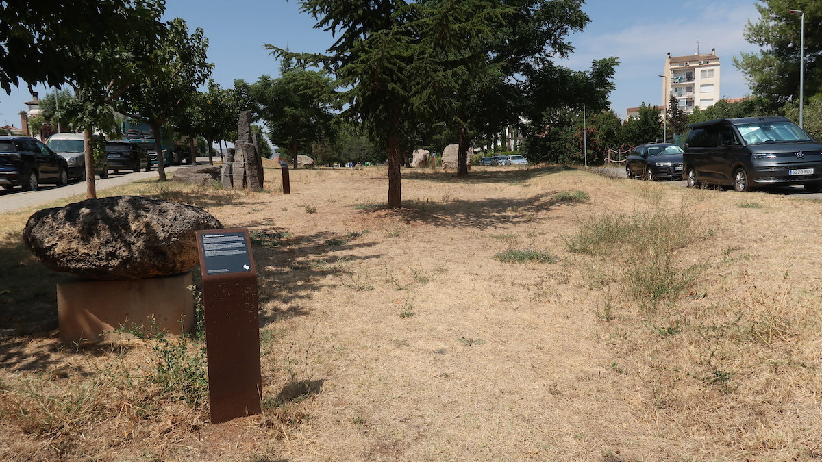Imatge d'un dels plafons renovats al Jardí de les Roques