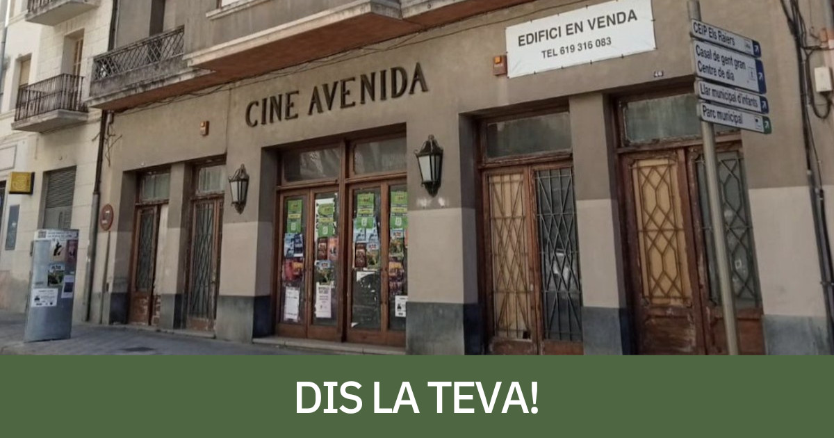 Façana del cine Avenida de la Pobla de Segur