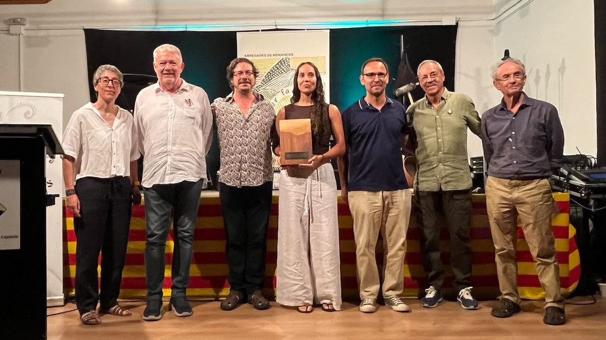 Premiats i jurat durant l'acte d'entrega de premis