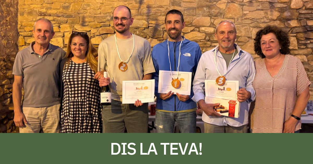 Foto dels guanyadors del 4t Concurs de Truites d'Orcau