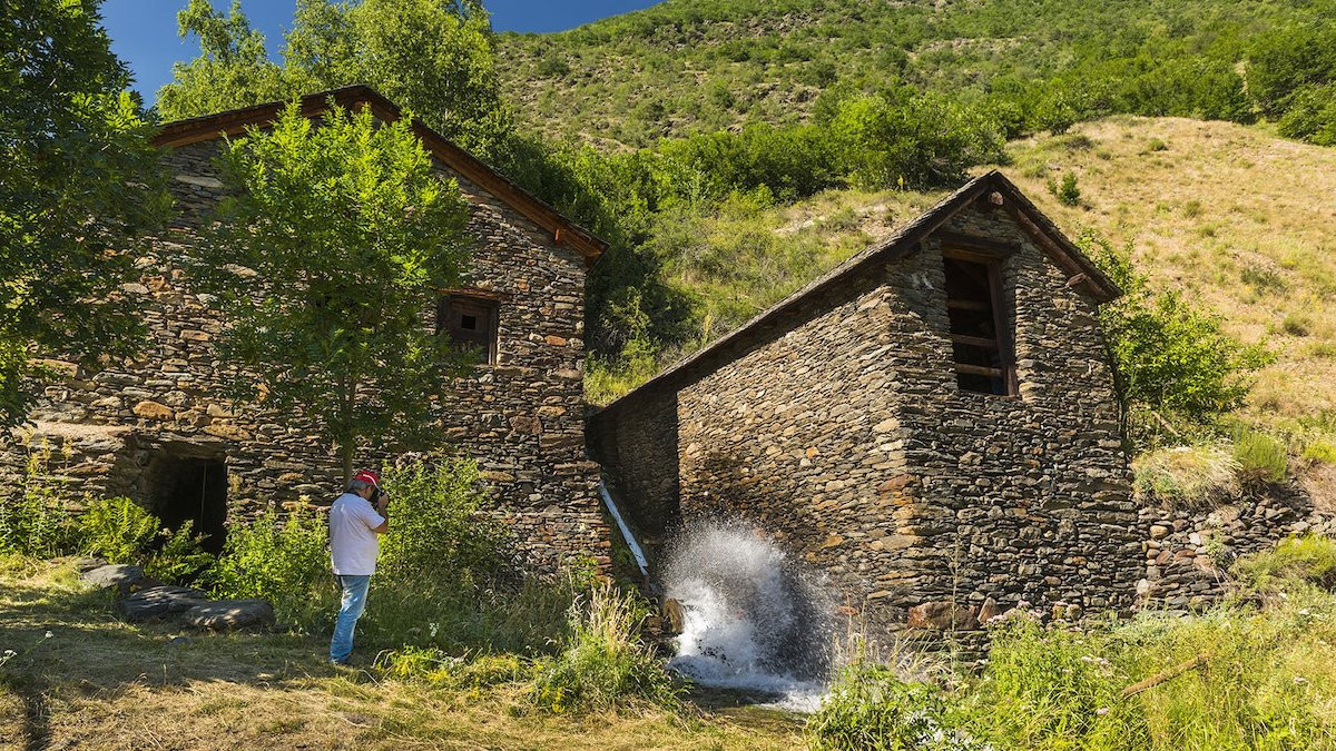 Imatge de la serradora d'Àreu, aquest estiu