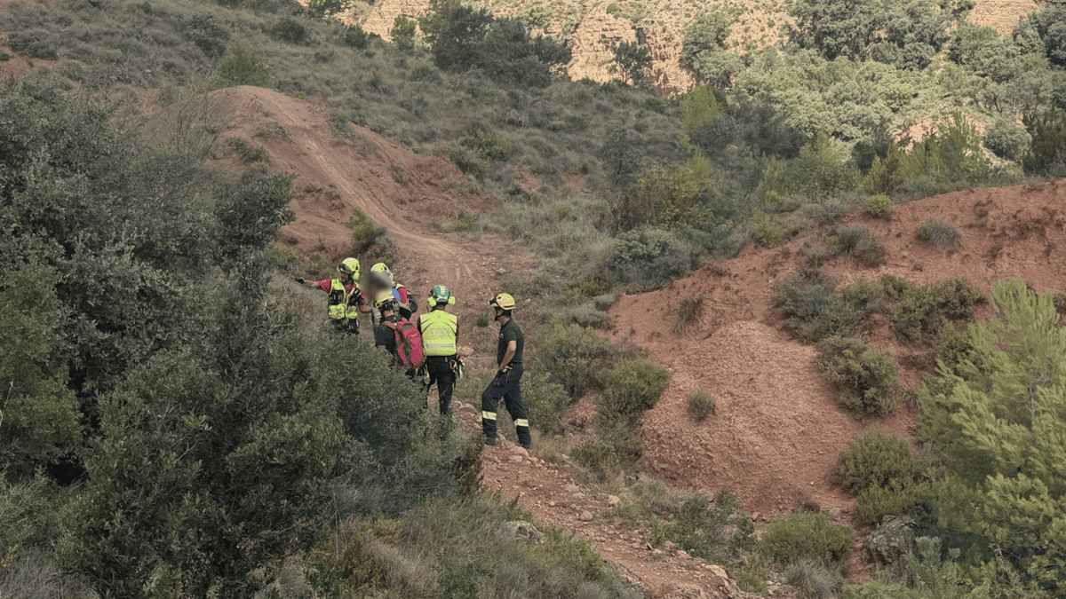 Els bombers al rescat de Llau del Tapó