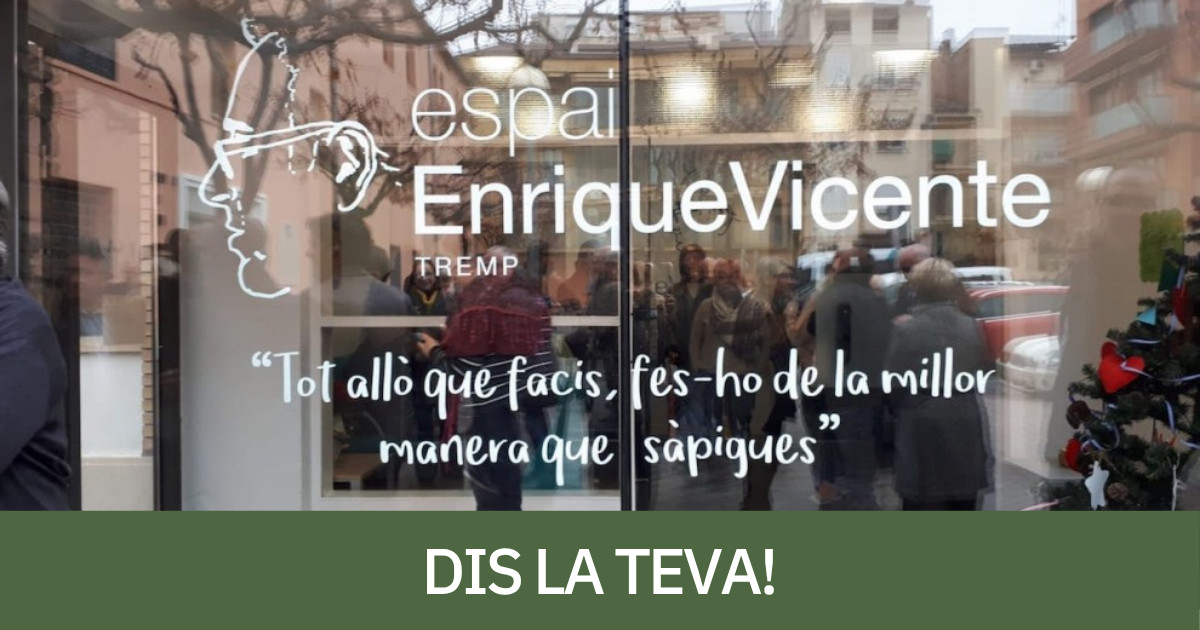 L'Espai Enrique Vicente és la seu de l'associació Alba Jussà