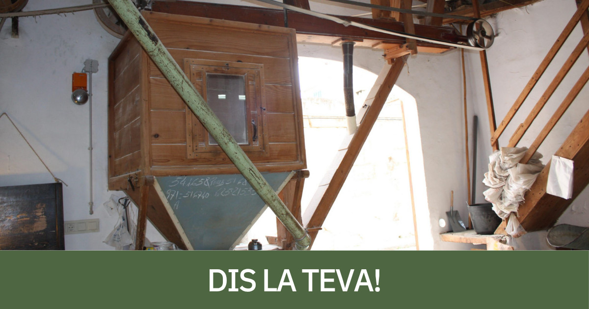 Imatge d'arxiu d'una antiga farinera