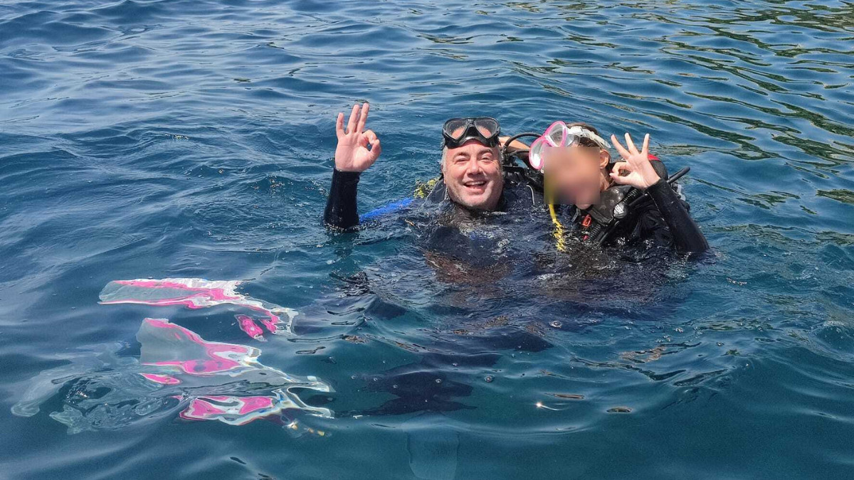 Pep Fillat practicant submarinisme