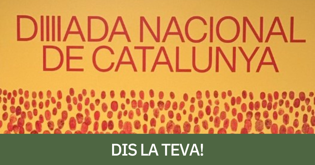 Fragment del cartell de la Diada Nacional de Catalunya d'enguany