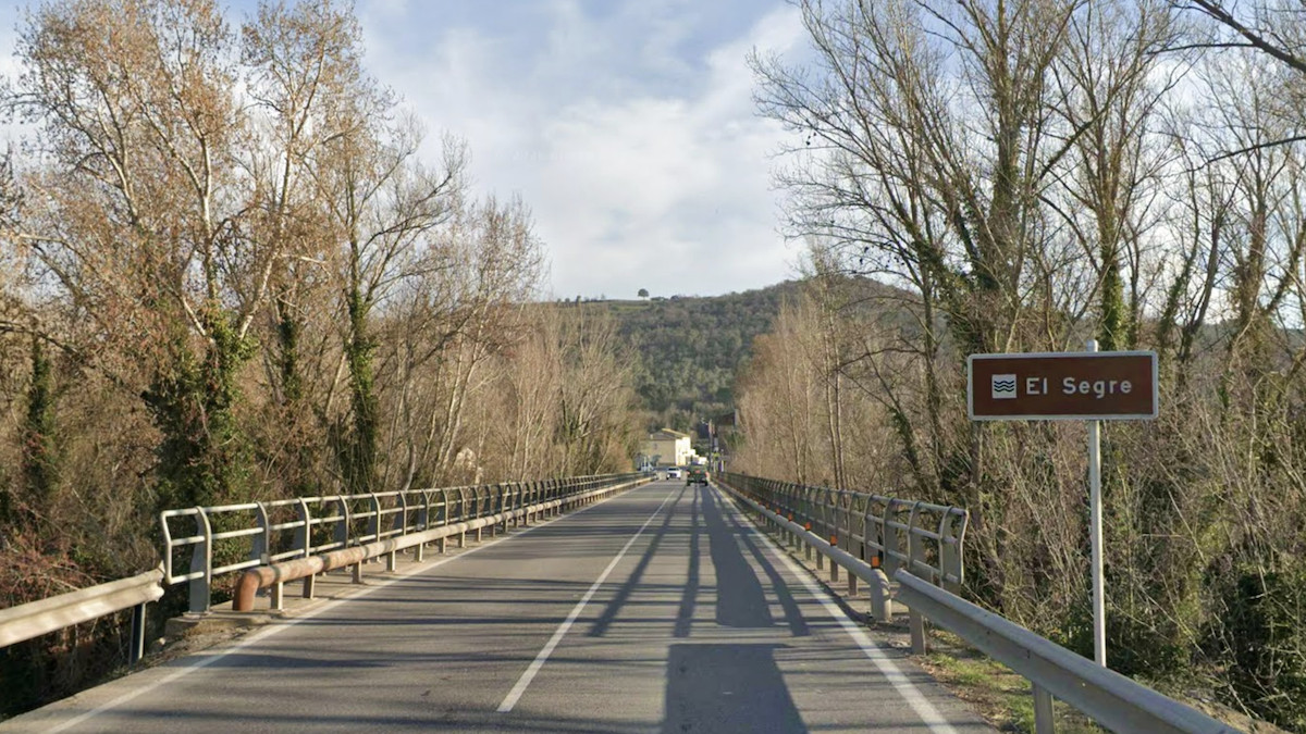 Imatge d'arxiu del pont d'Alentorn sobre el riu Segre