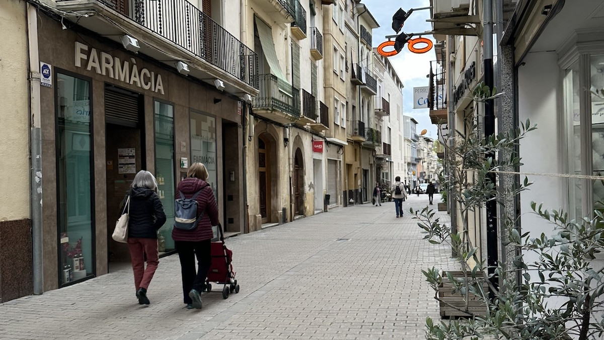 Imatge d'un dels carrers del centre històric de Tremp