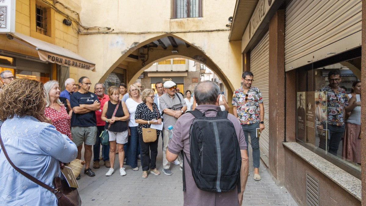Visita a un dels aparadors durant l'Elektra