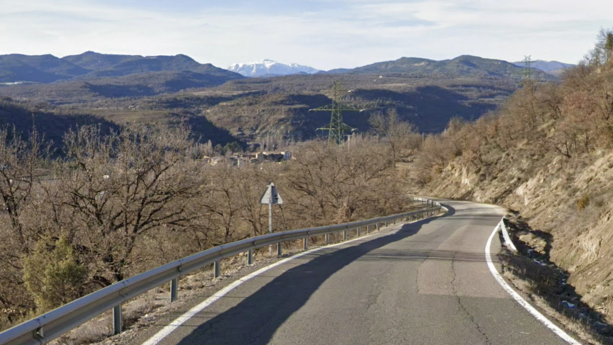 Imatge del tram afectat, a tocar del Pont de Montanyana