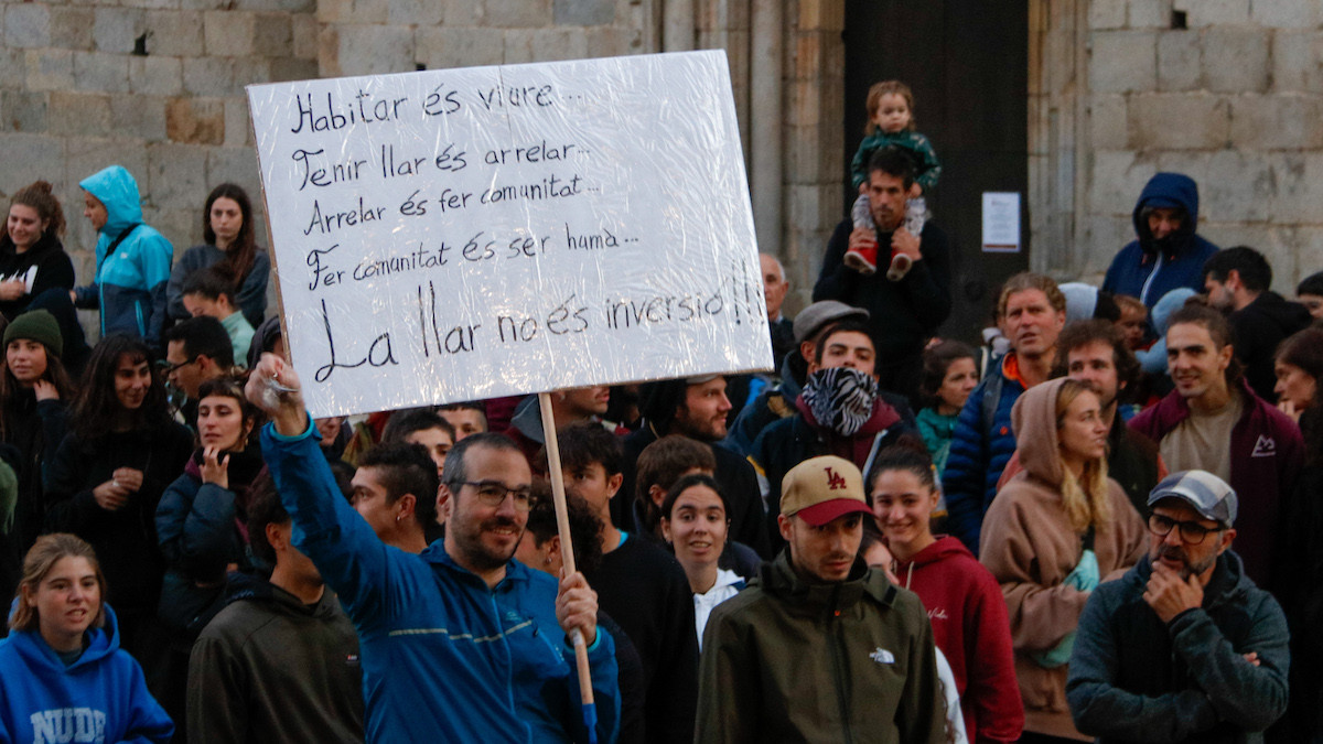 Imatge de la manifestació convocada aquest diojous a la Seu d'Urgell