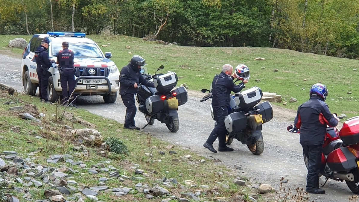 Alguns dels motoristes interceptats pels Mossos d'Esquadra