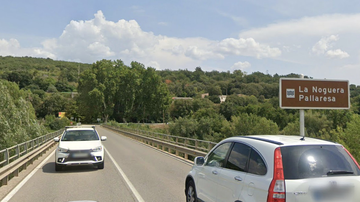 Imatge del Pont del Riu sobre la Noguera Pallaresa, a Tremp